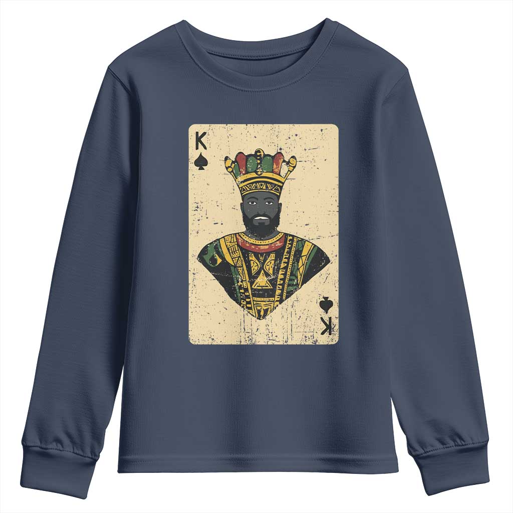 Black Pride African King Card Youth Sweatshirt TS09