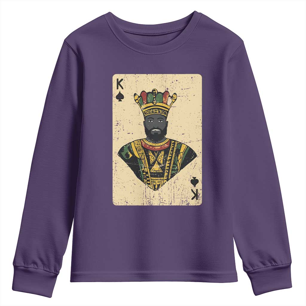 Black Pride African King Card Youth Sweatshirt TS09