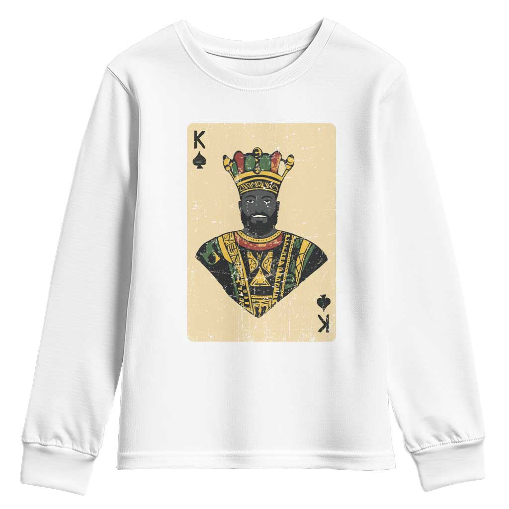 Black Pride African King Card Youth Sweatshirt TS09