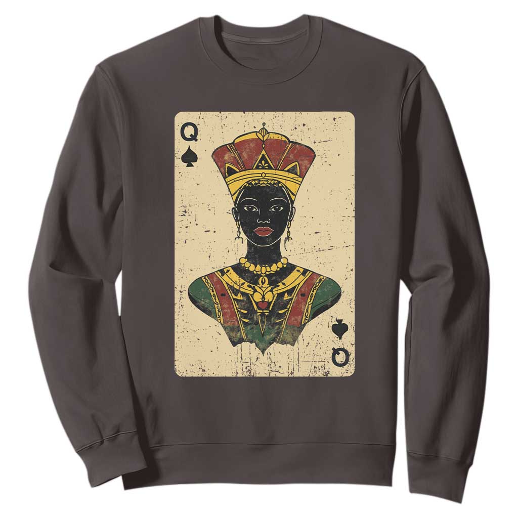 Black Pride African Queen Card Sweatshirt TS09