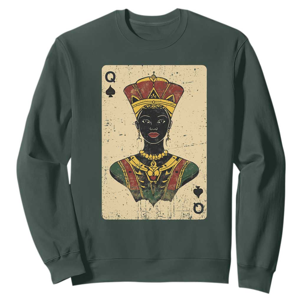 Black Pride African Queen Card Sweatshirt TS09