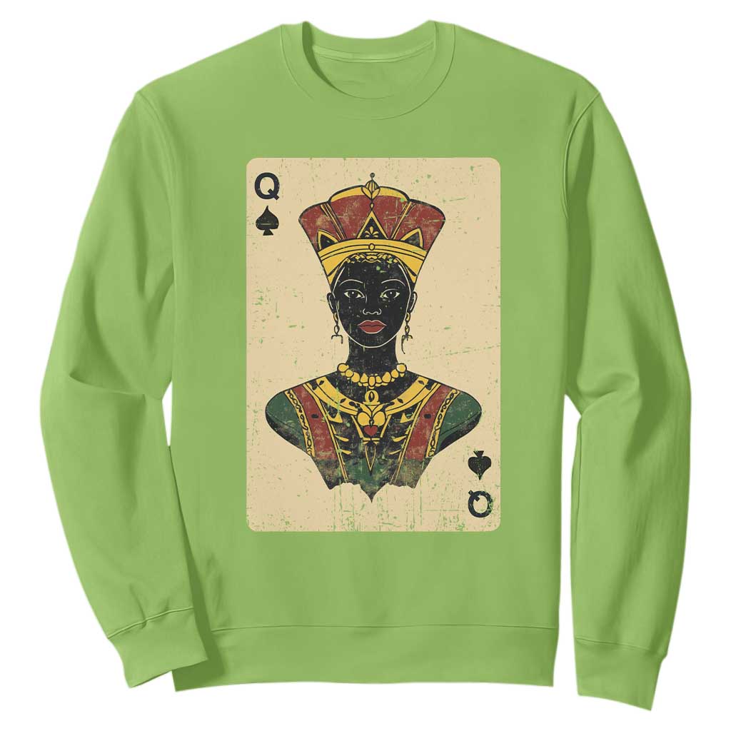 Black Pride African Queen Card Sweatshirt TS09