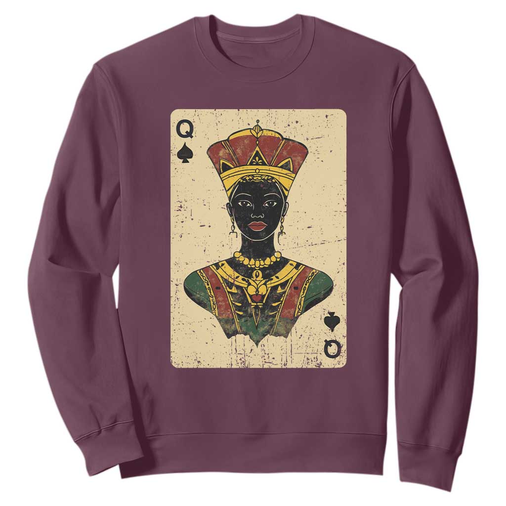 Black Pride African Queen Card Sweatshirt TS09