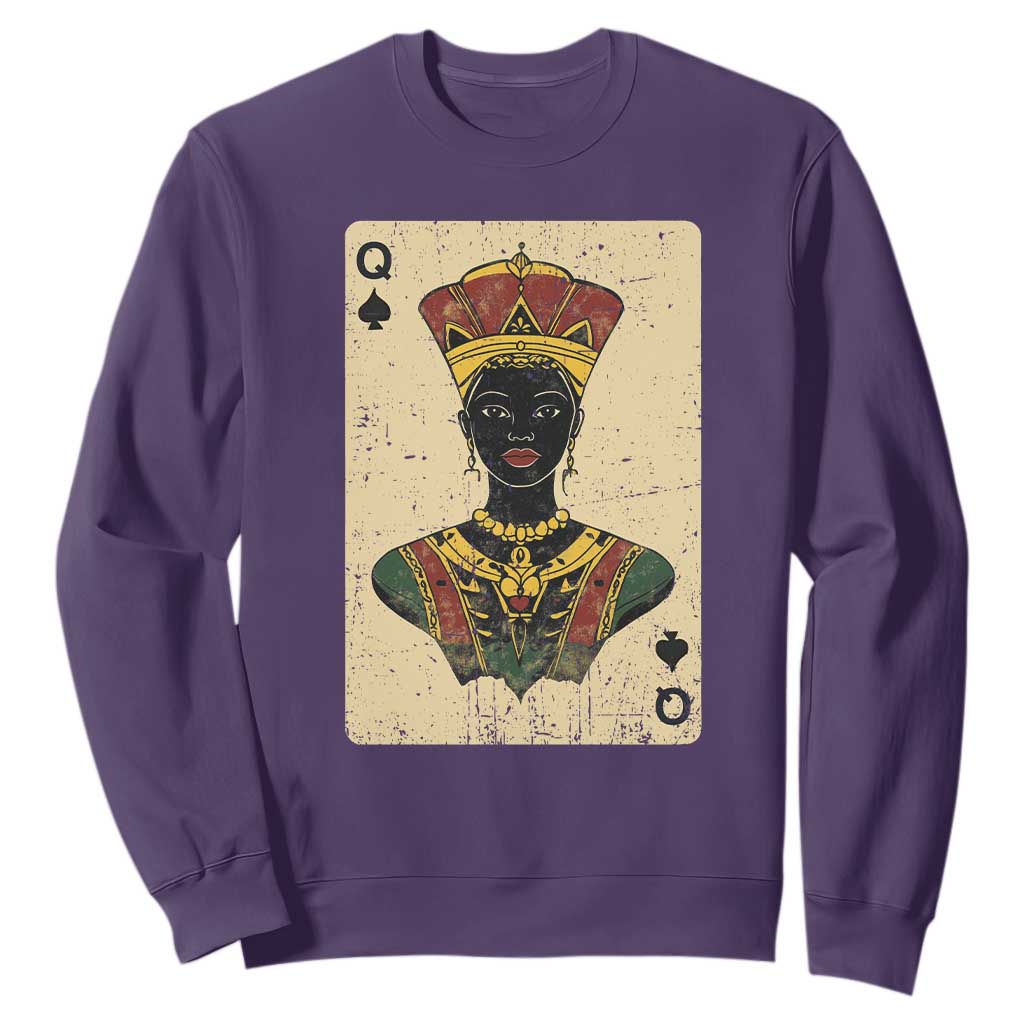 Black Pride African Queen Card Sweatshirt TS09