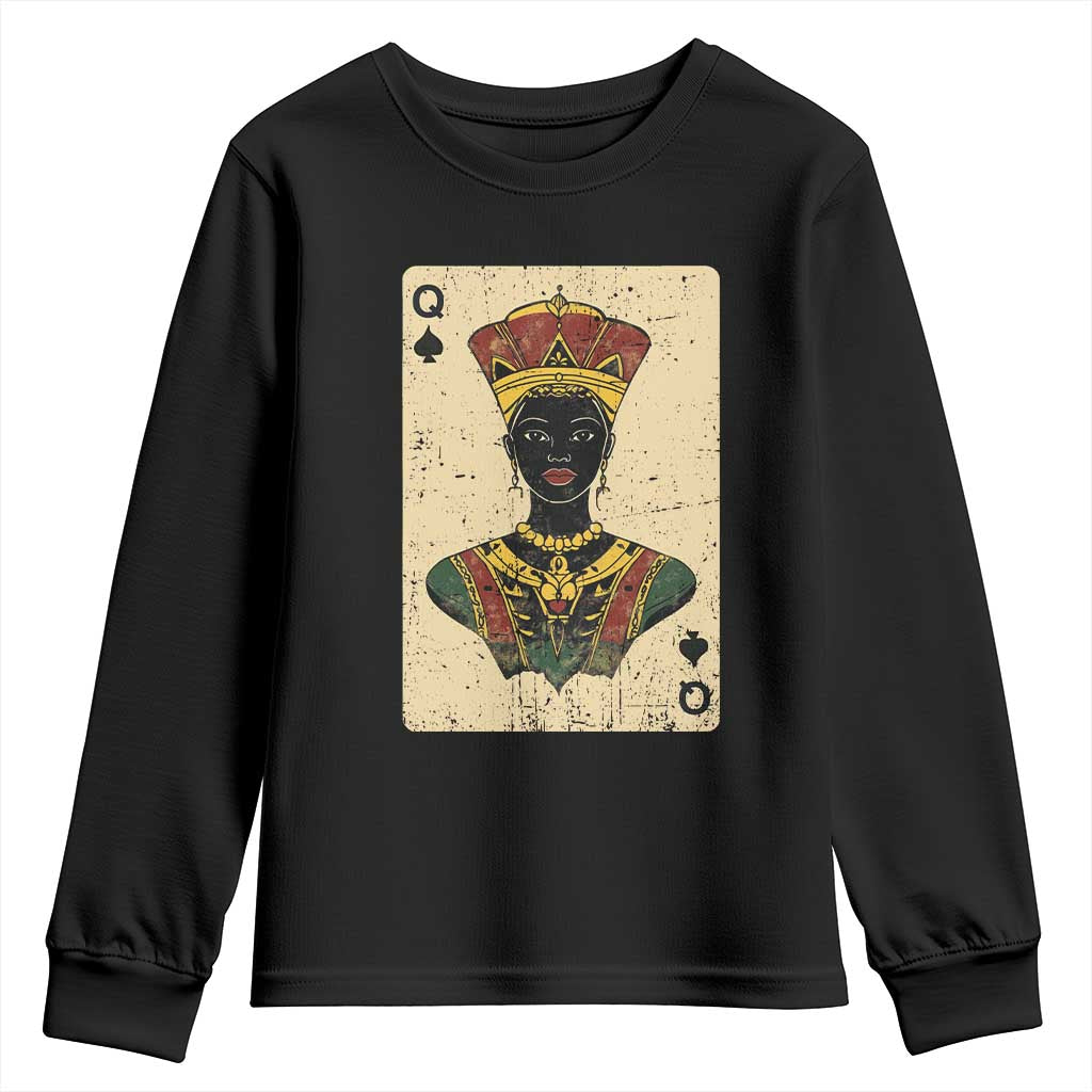 Black Pride African Queen Card Youth Sweatshirt TS09