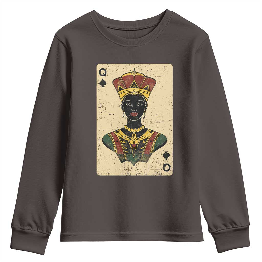 Black Pride African Queen Card Youth Sweatshirt TS09