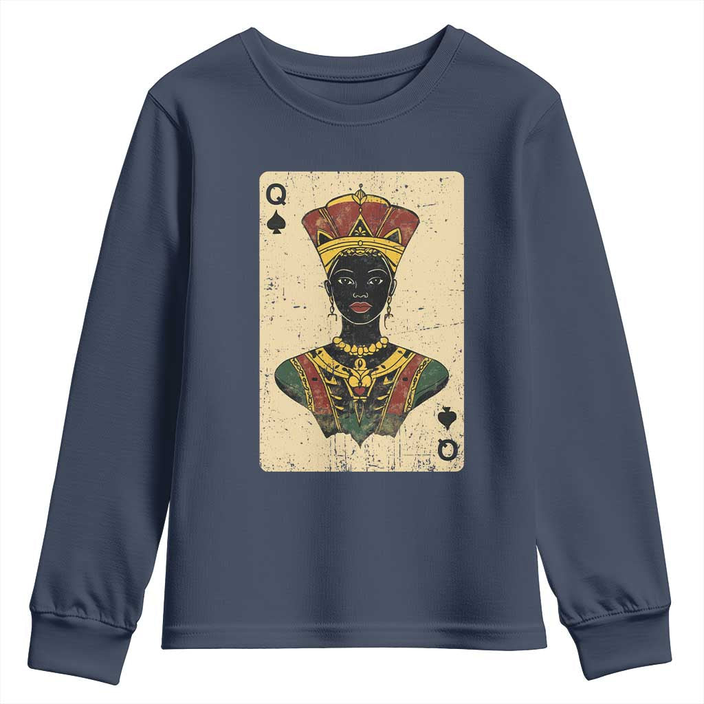 Black Pride African Queen Card Youth Sweatshirt TS09