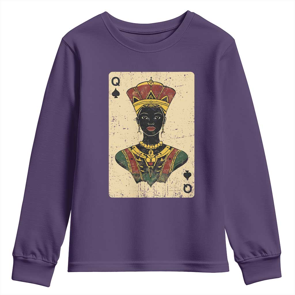 Black Pride African Queen Card Youth Sweatshirt TS09