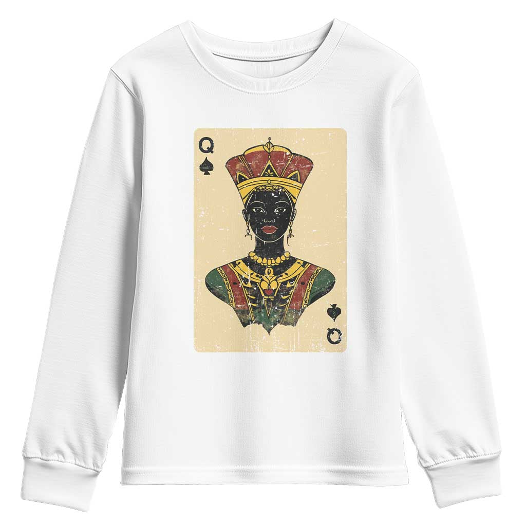 Black Pride African Queen Card Youth Sweatshirt TS09