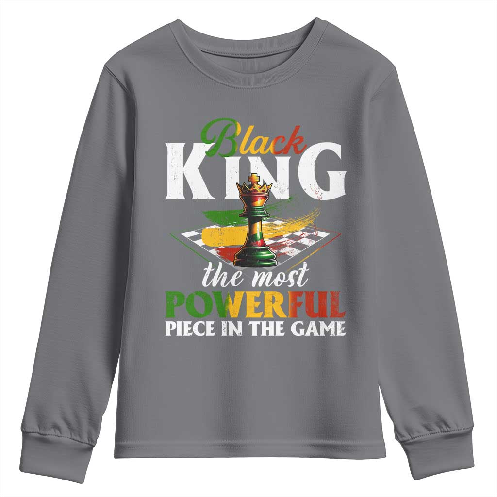 Black Pride Youth Sweatshirt Black King The Most Powerful Piece In The Game TS09