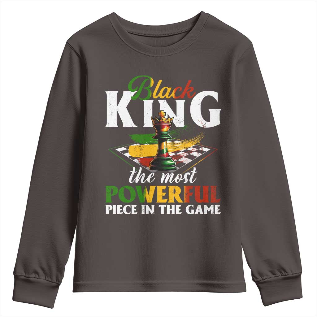 Black Pride Youth Sweatshirt Black King The Most Powerful Piece In The Game TS09