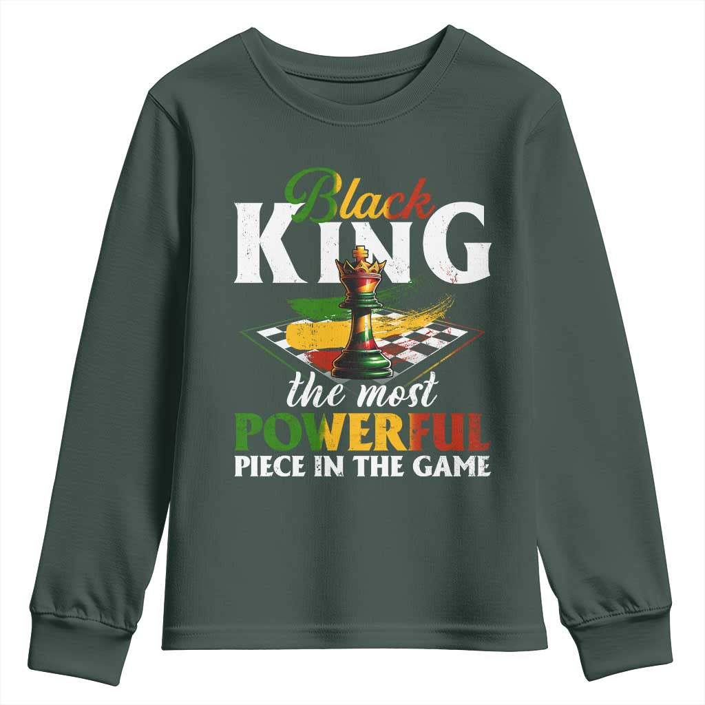 Black Pride Youth Sweatshirt Black King The Most Powerful Piece In The Game TS09