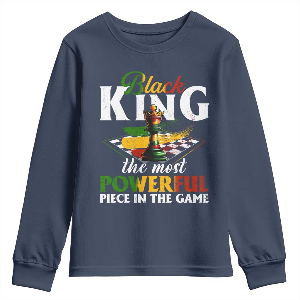Black Pride Youth Sweatshirt Black King The Most Powerful Piece In The Game TS09