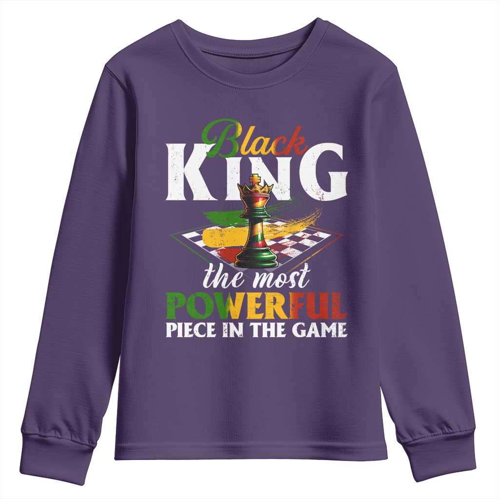 Black Pride Youth Sweatshirt Black King The Most Powerful Piece In The Game TS09