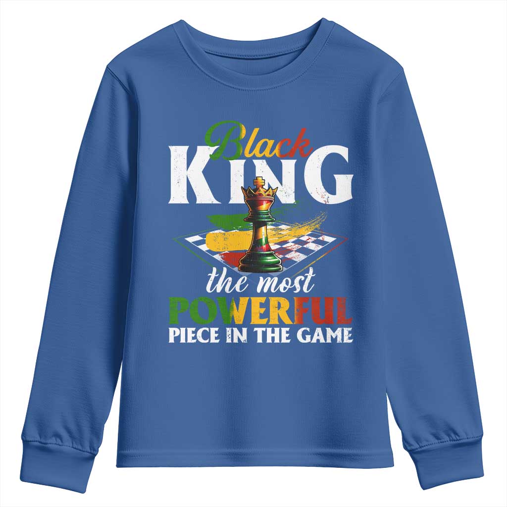 Black Pride Youth Sweatshirt Black King The Most Powerful Piece In The Game TS09