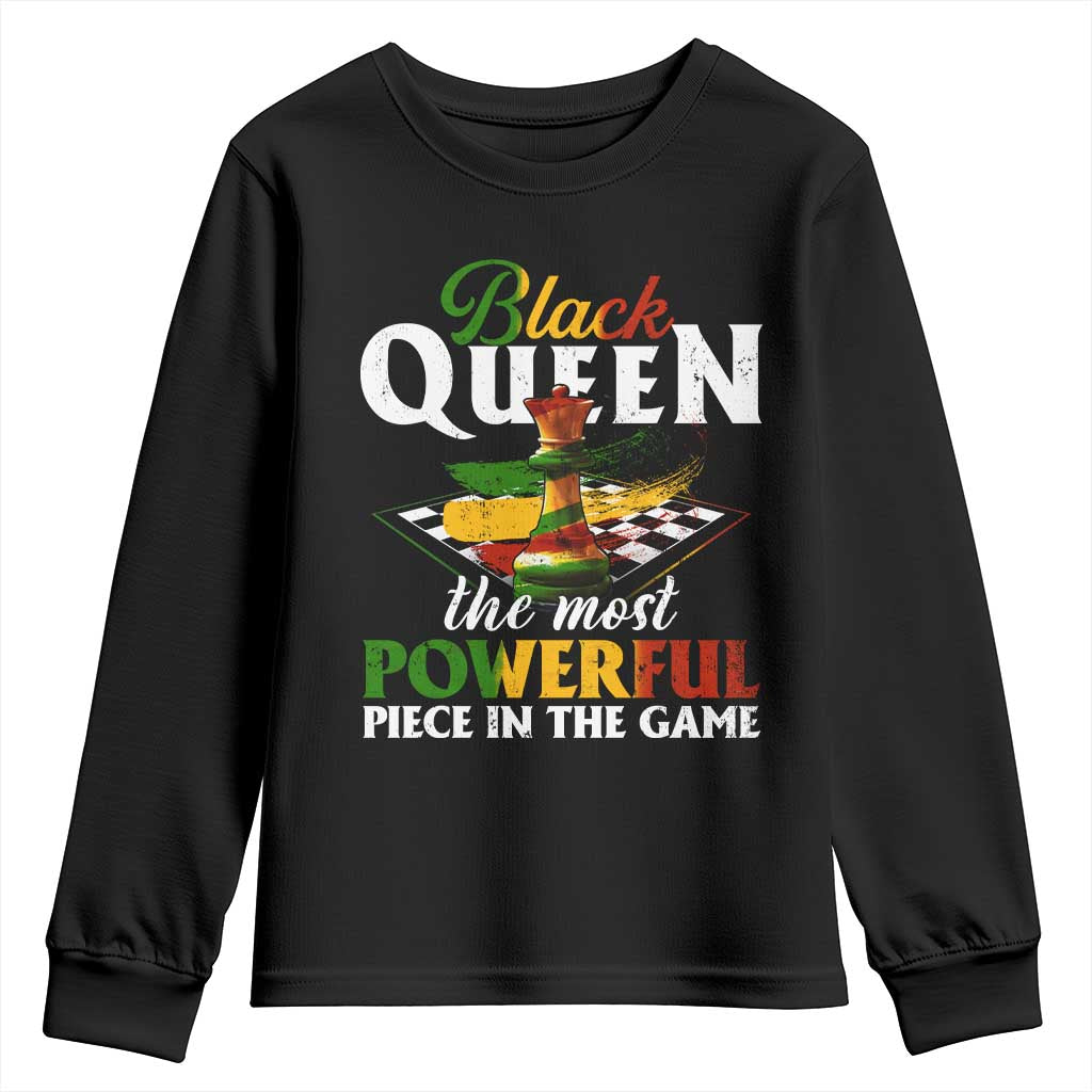 Black Pride Youth Sweatshirt Black Queen The Most Powerful Piece In The Game TS09