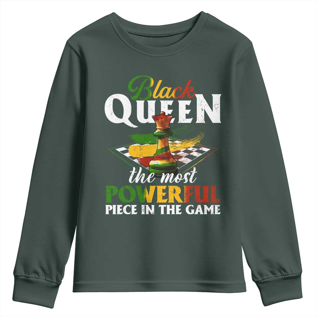 Black Pride Youth Sweatshirt Black Queen The Most Powerful Piece In The Game TS09