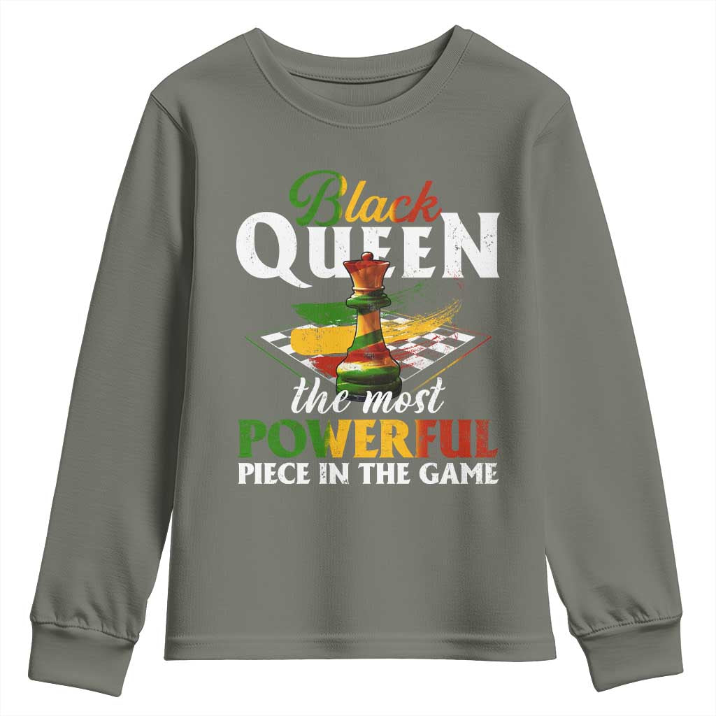 Black Pride Youth Sweatshirt Black Queen The Most Powerful Piece In The Game TS09