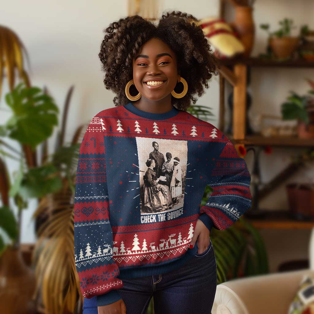 Black History Ugly Christmas Sweater Check The Source African American Pride TS09