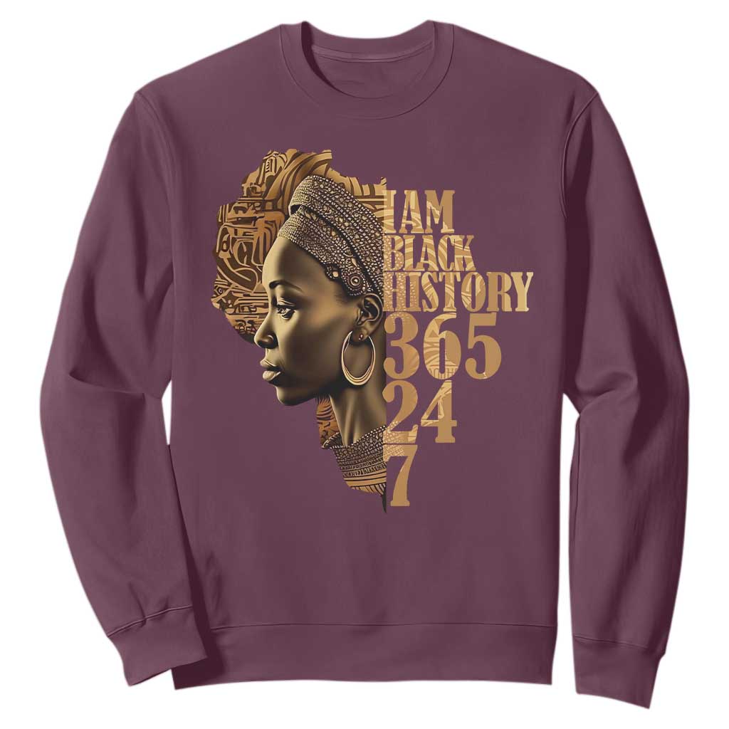 I Am Black History 365 24 7 Sweatshirt TS09