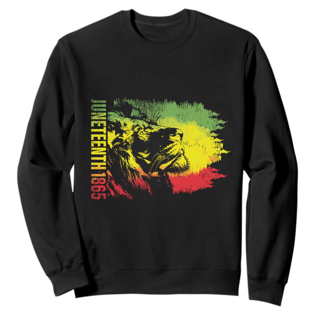 Juneteenth Sweatshirt 1865 African American Lion King TS09