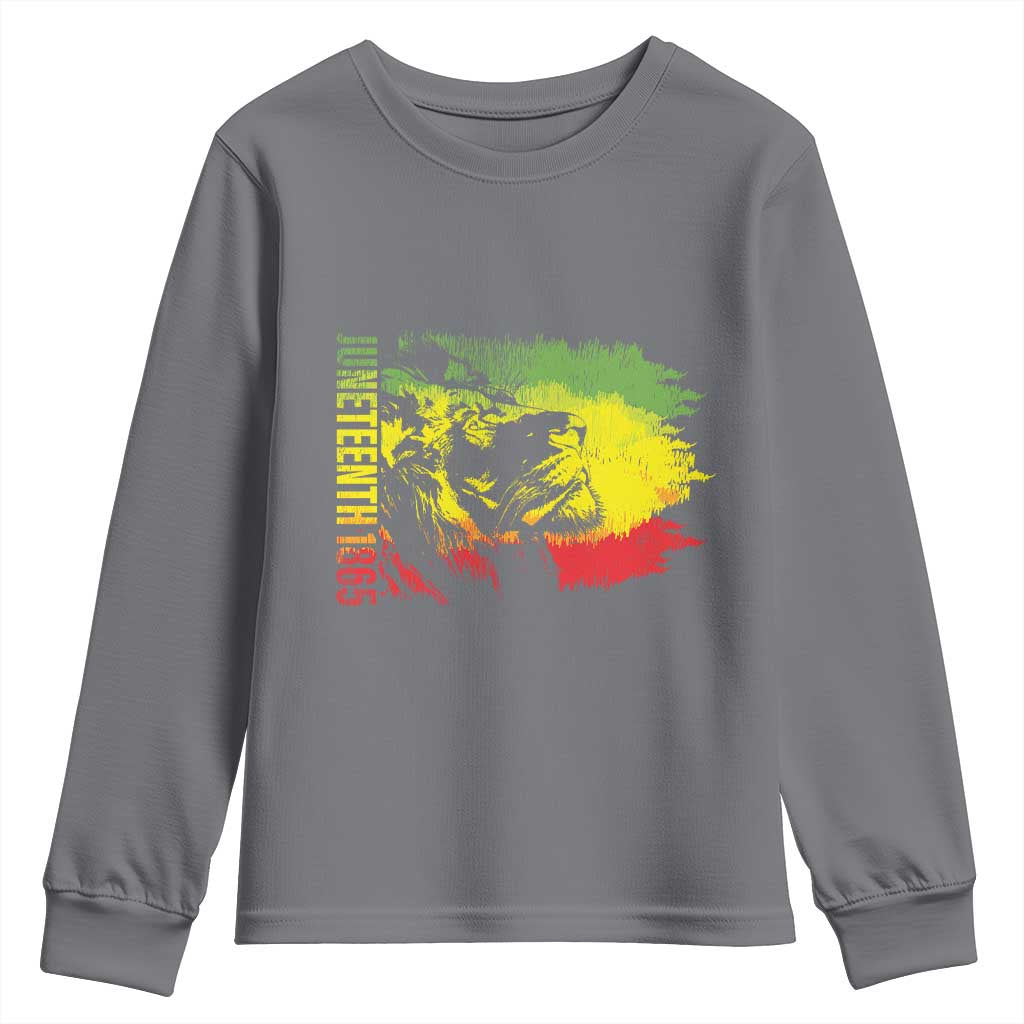 Juneteenth Youth Sweatshirt 1865 African American Lion King TS09