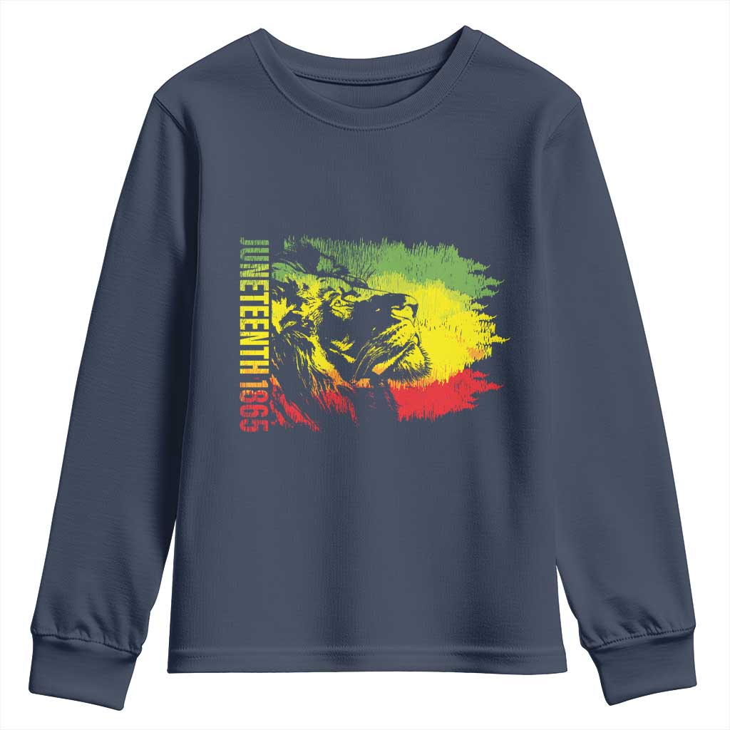 Juneteenth Youth Sweatshirt 1865 African American Lion King TS09