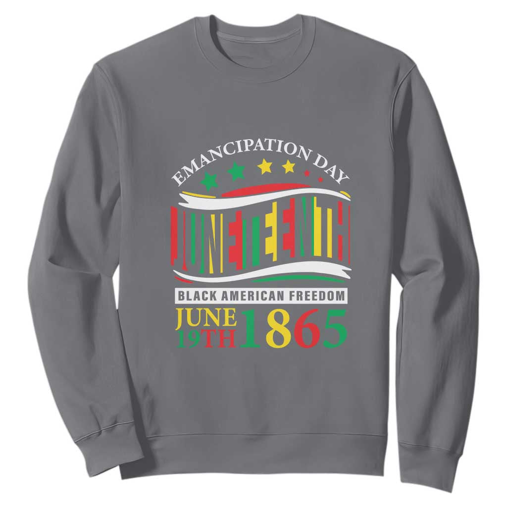 1865 Juneteenth Sweatshirt Emancipation Day Black American Freedom Black Pride TS09