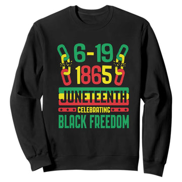 Juneteenth Sweatshirt Celebrating Black Freedom 1865 African American TS09
