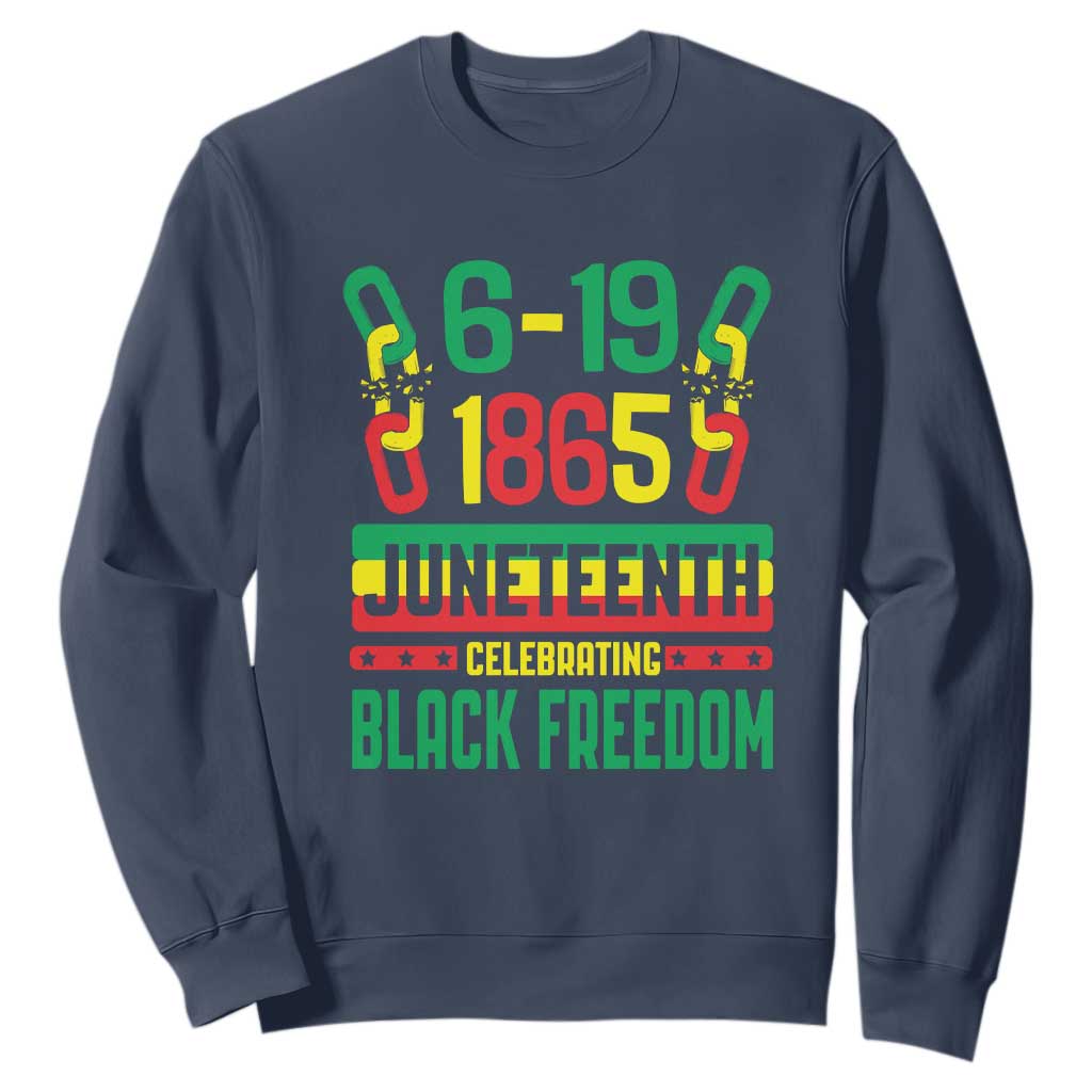 Juneteenth Sweatshirt Celebrating Black Freedom 1865 African American TS09