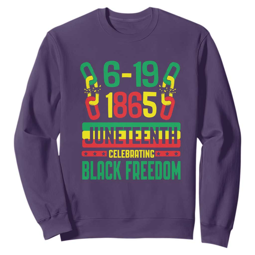 Juneteenth Sweatshirt Celebrating Black Freedom 1865 African American TS09