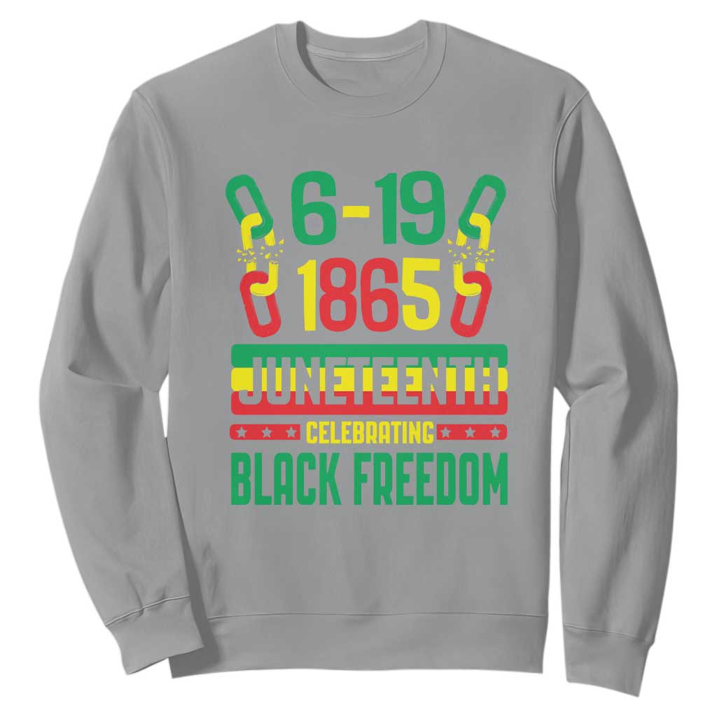 Juneteenth Sweatshirt Celebrating Black Freedom 1865 African American TS09