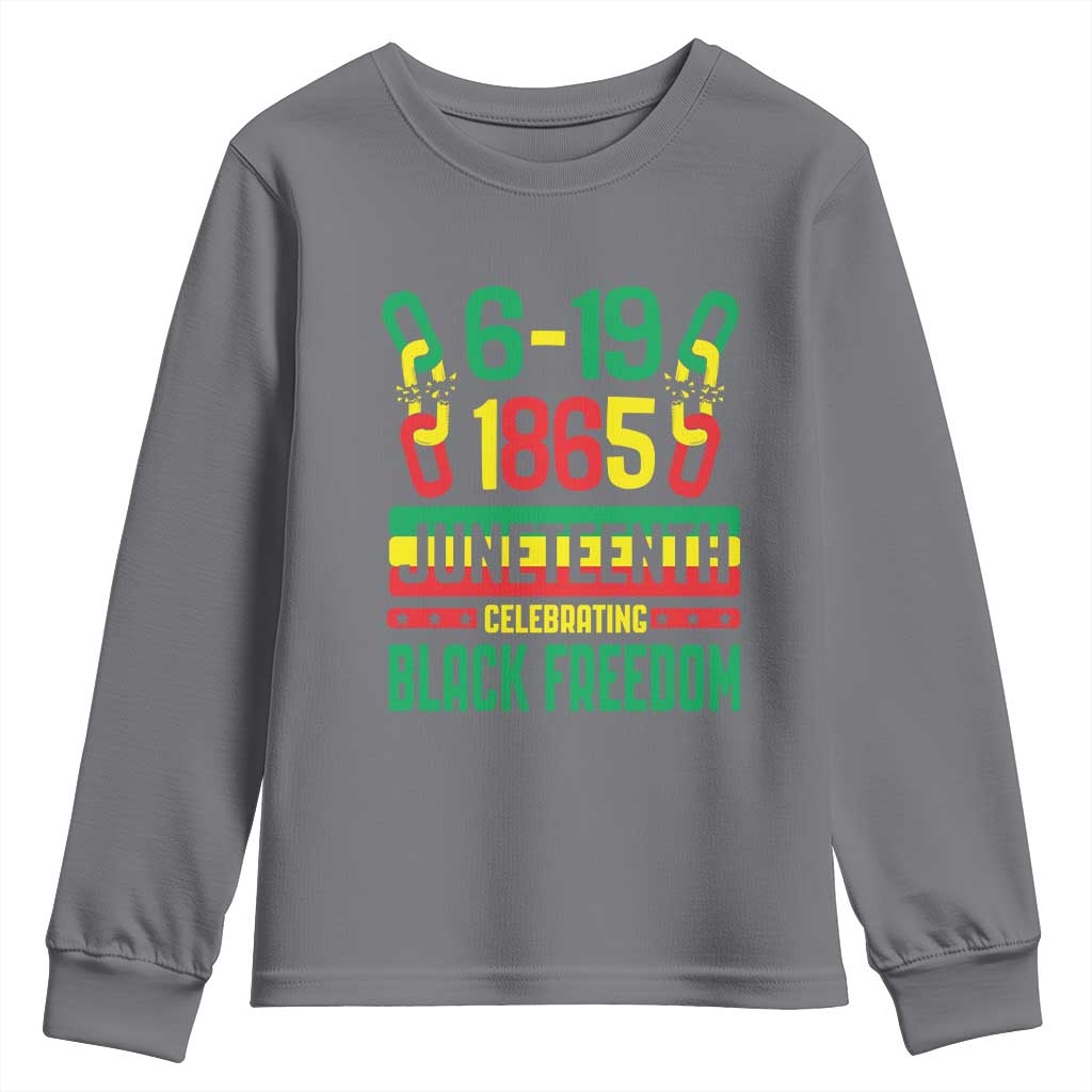 Juneteenth Youth Sweatshirt Celebrating Black Freedom 1865 African American TS09