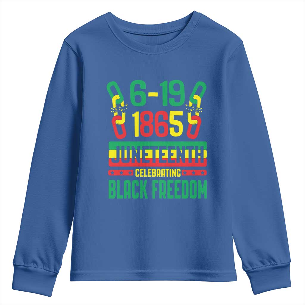 Juneteenth Youth Sweatshirt Celebrating Black Freedom 1865 African American TS09