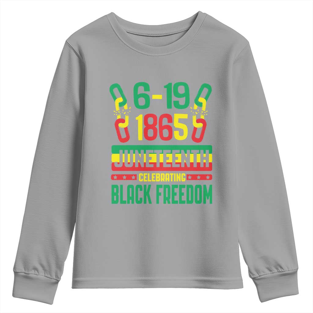 Juneteenth Youth Sweatshirt Celebrating Black Freedom 1865 African American TS09