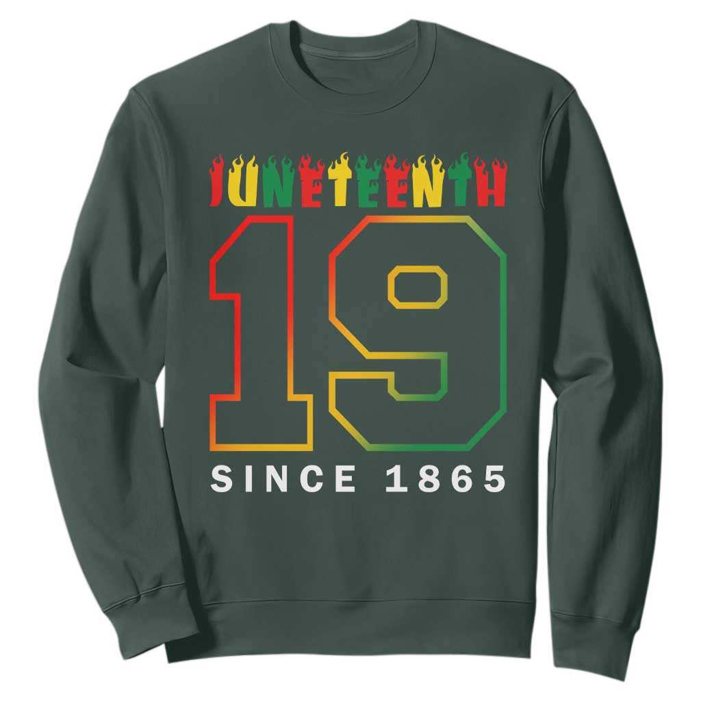 Melanin Black Freedom 1865 Juneteenth Sweatshirt TS09