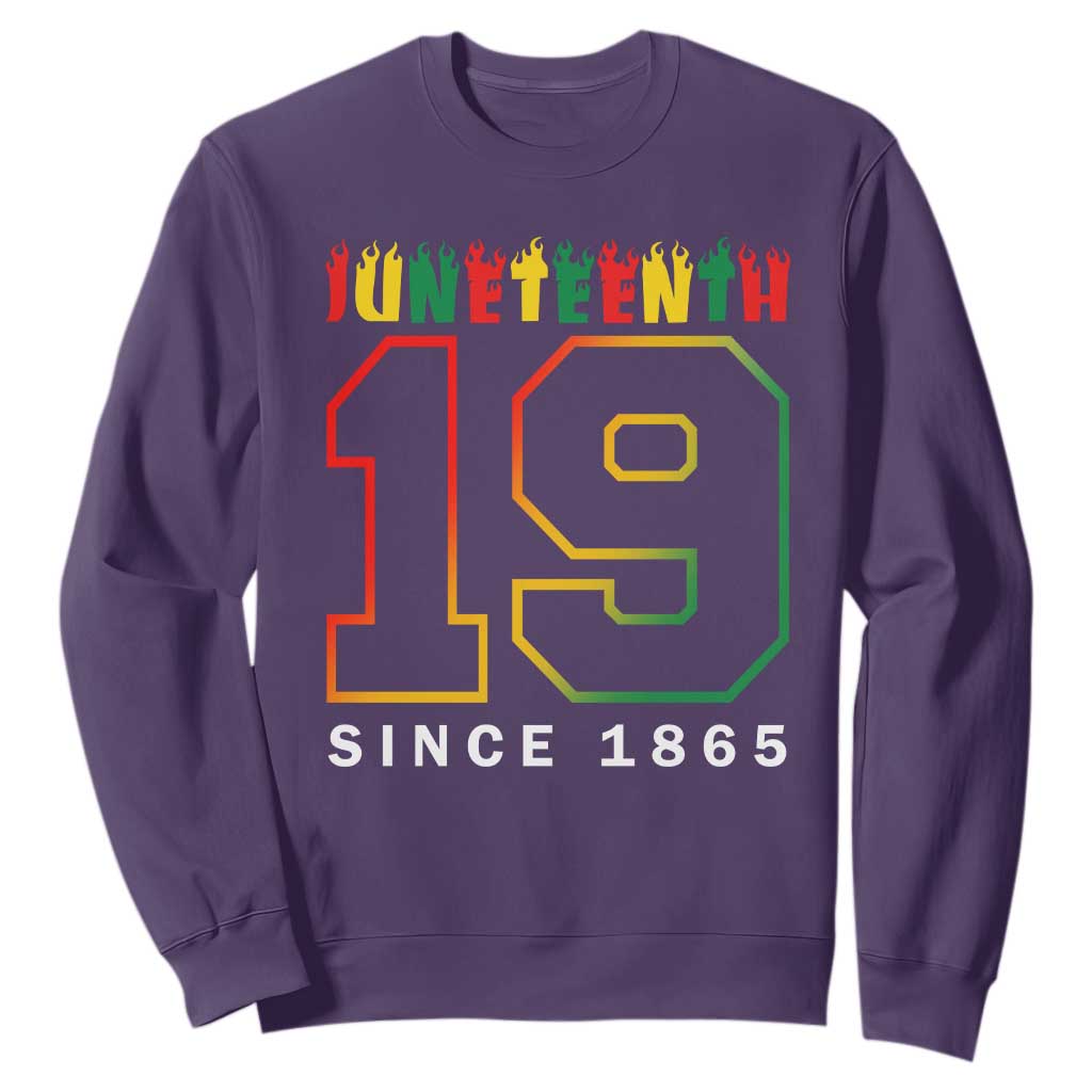 Melanin Black Freedom 1865 Juneteenth Sweatshirt TS09