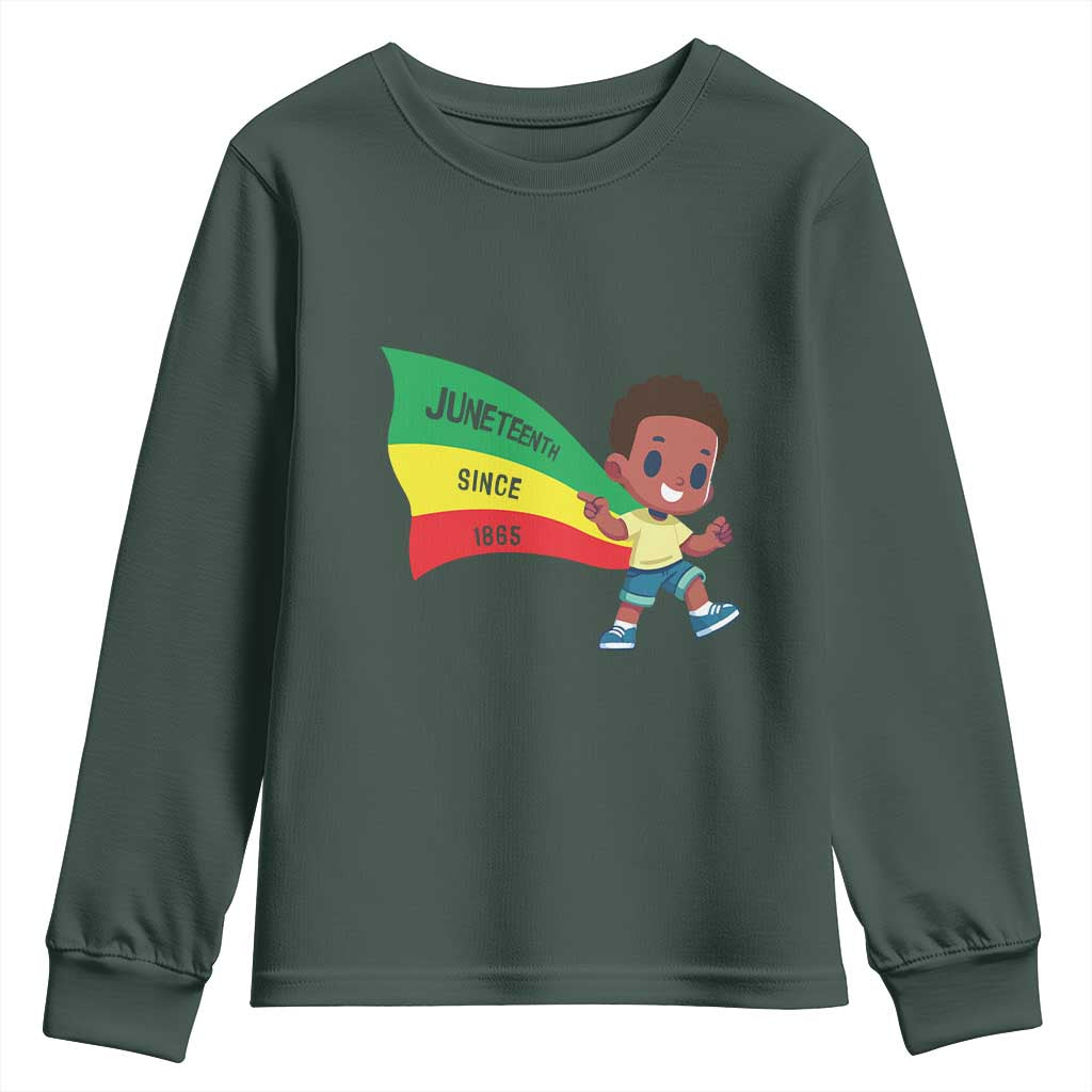 Juneteenth 1865 Youth Sweatshirt Cool Melanin Black Boys Kids TS09