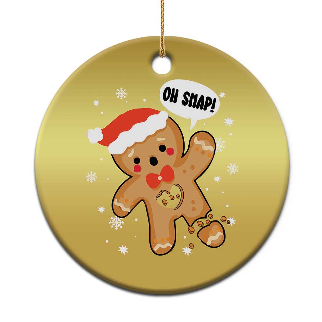 Funny Xmas Christmas Ornament Op Snap Gingerbread Broken Heart TS09