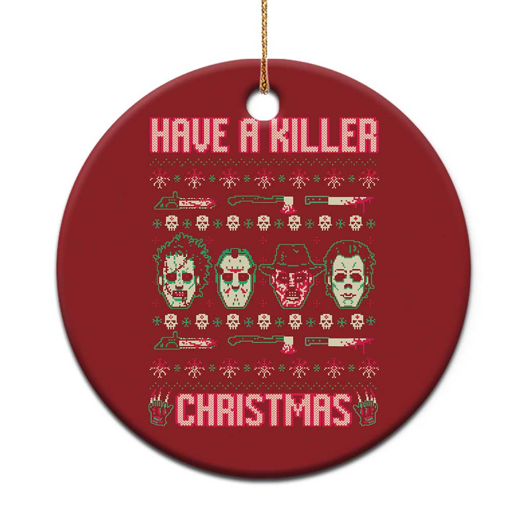 Horror Xmas Christmas Ornament Have A Killer Christmas Horror Characters TS09
