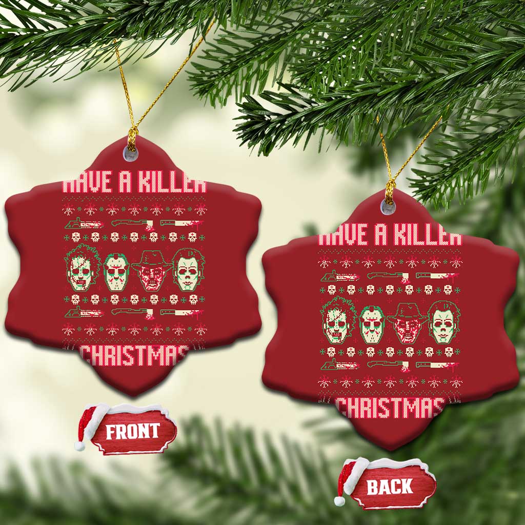 Horror Xmas Christmas Ornament Have A Killer Christmas Horror Characters TS09