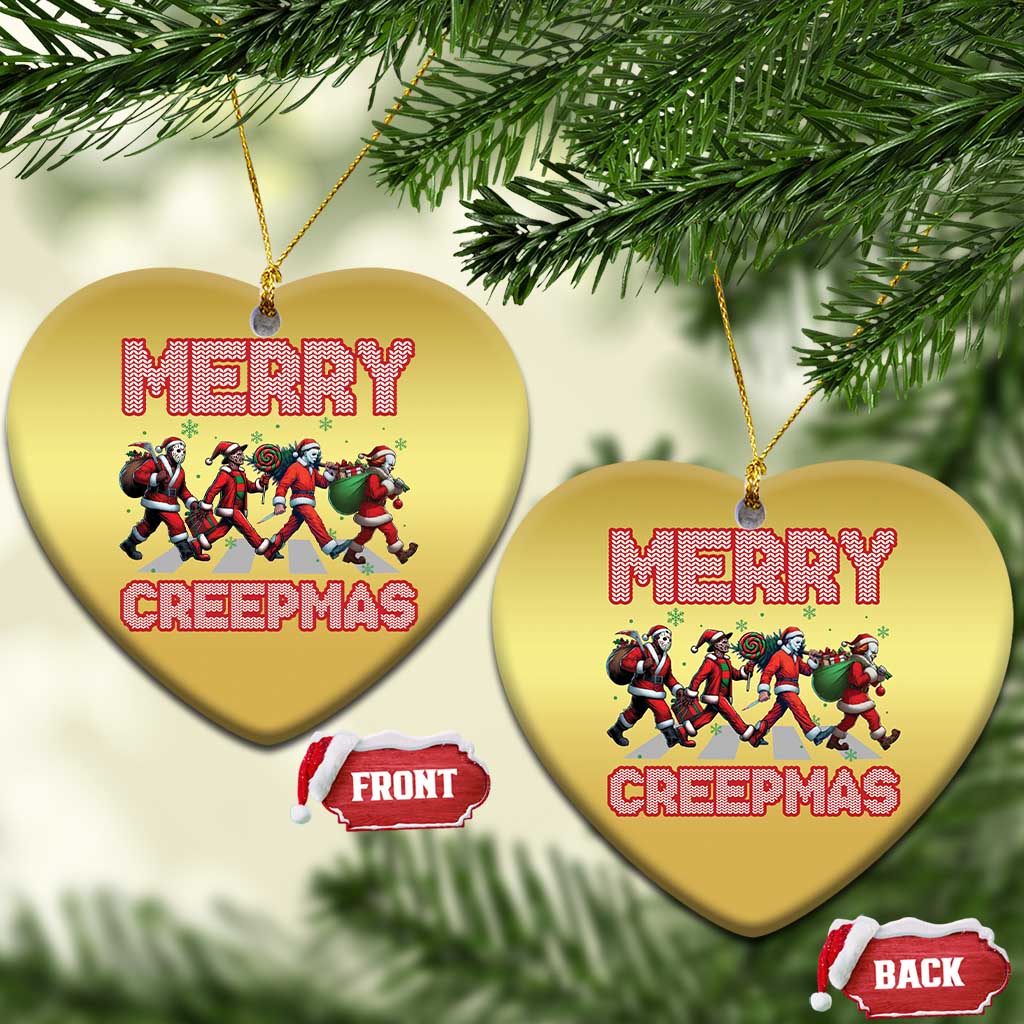 Horror Xmas Christmas Ornament Merry Creepmas Horror Characters TS09