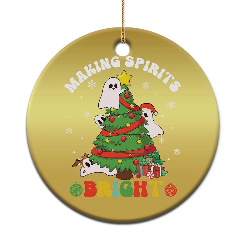Gothic Xmas Christmas Ornament Making Spirits Bright Cute Ghost Christmas Tree TS09