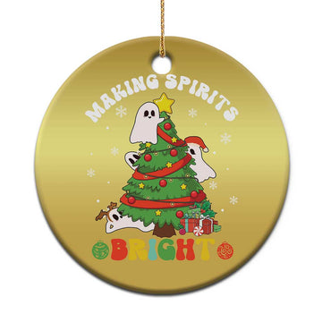 Gothic Xmas Christmas Ornament Making Spirits Bright Cute Ghost Christmas Tree TS09