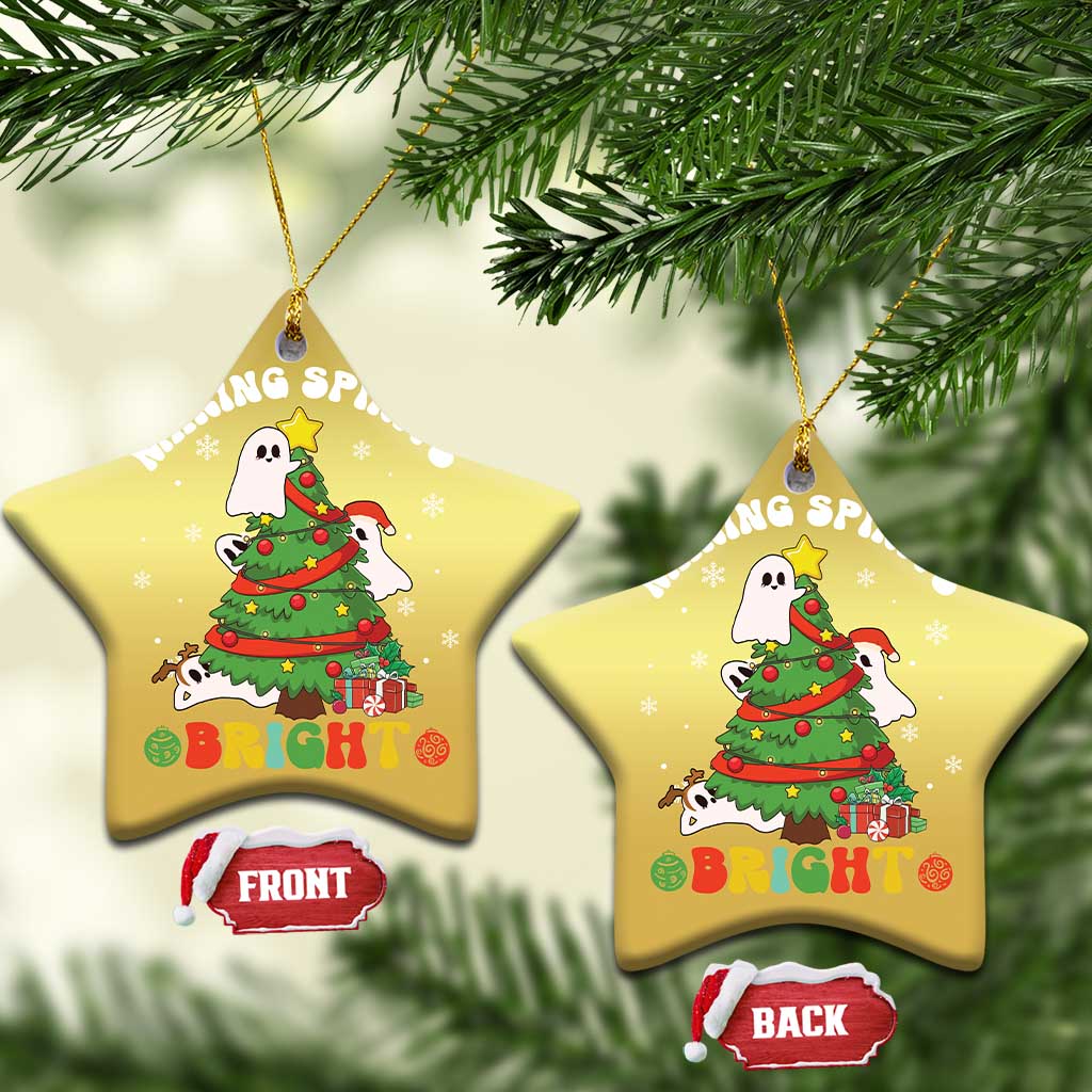 Gothic Xmas Christmas Ornament Making Spirits Bright Cute Ghost Christmas Tree TS09