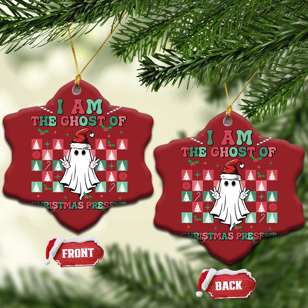 Funny Xmas Christmas Ornament I Am The Ghost Of Christmas Present TS09