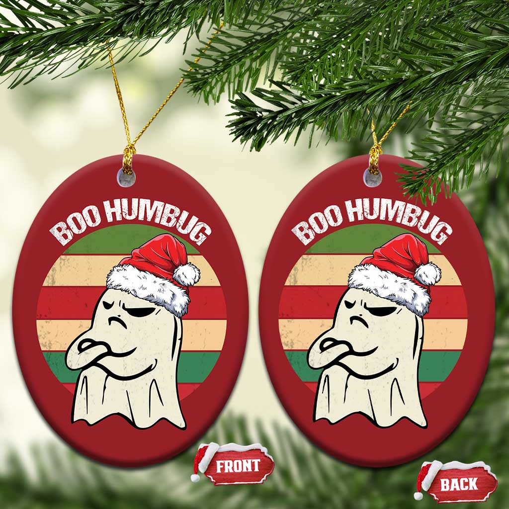 Gothic Xmas Christmas Ornament Boo Humbug Santa Ghost TS09
