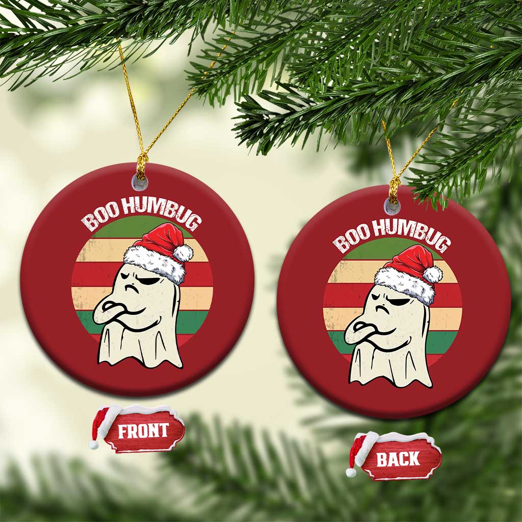 Gothic Xmas Christmas Ornament Boo Humbug Santa Ghost TS09