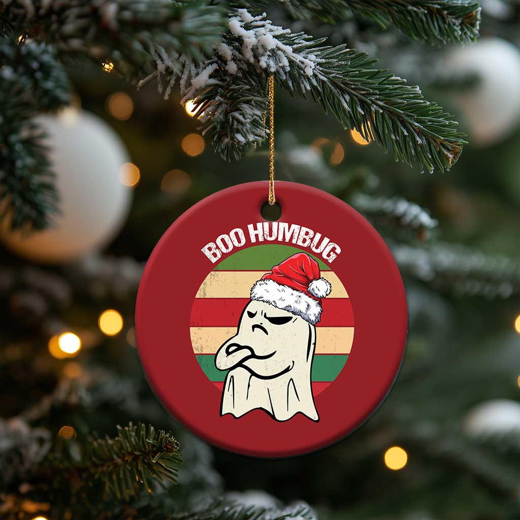 Gothic Xmas Christmas Ornament Boo Humbug Santa Ghost TS09