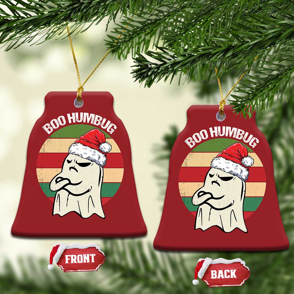 Gothic Xmas Christmas Ornament Boo Humbug Santa Ghost TS09